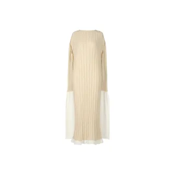 ISSEY MIYAKE FW24 Short Sleeved Dress Women's Moon White