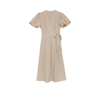 Fstudio Short Sleeved Dresses Women's Khaki