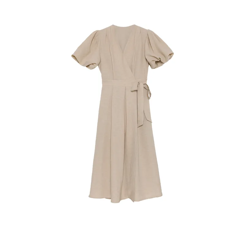 Fstudio Short Sleeved Dresses Women's Khaki-0