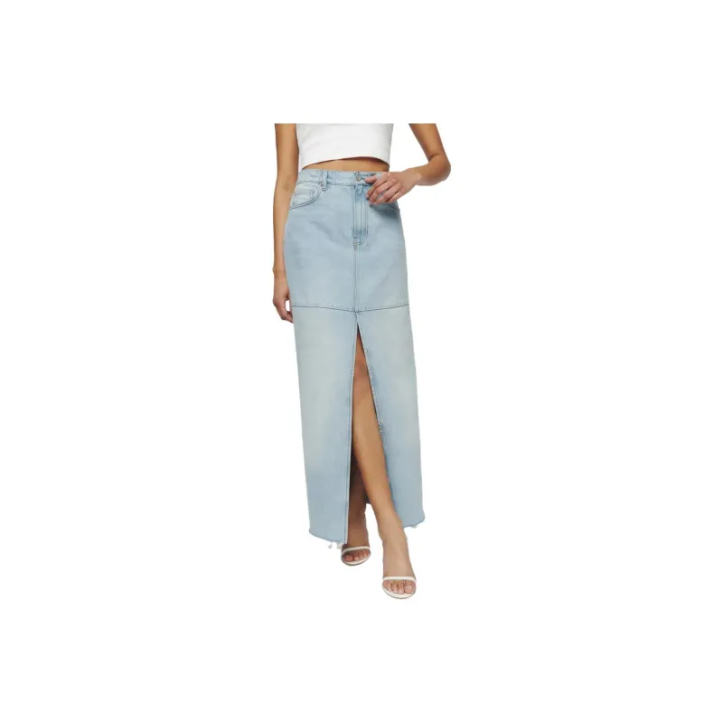 Reformation Denim Long Skirts Women's Tahoe-0