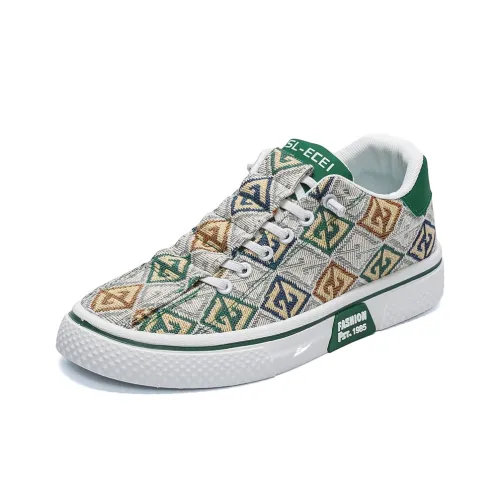 Kuding Slip Resistant, Abrasion Resistant, Breathable, Lightweight Low Top Canvas Shoes Men's