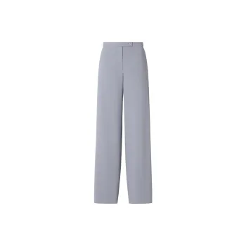 EMPORIO ARMANI Palazzo Trousers In Fluid Armure Fabric