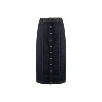 Polo Ralph Lauren Denim Long Skirts Women's Navy Blue