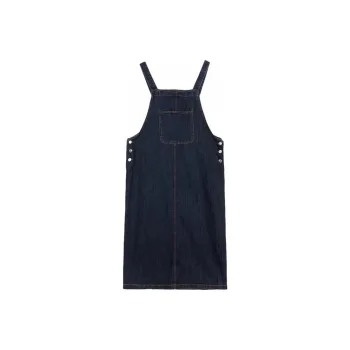 ZWTX STUDIO Denim Long Skirt Women's Dark Blue