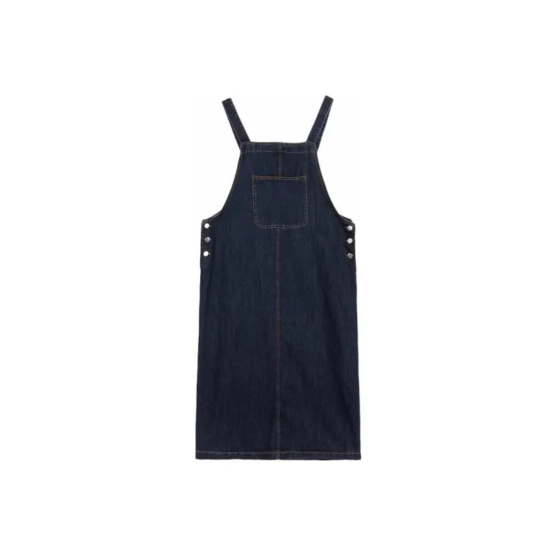 ZWTX STUDIO Denim Long Skirt Women's Dark Blue-0
