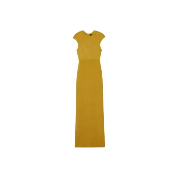 St. John SS24 Short-Sleeved Dresses Women's Sunflower Yellow