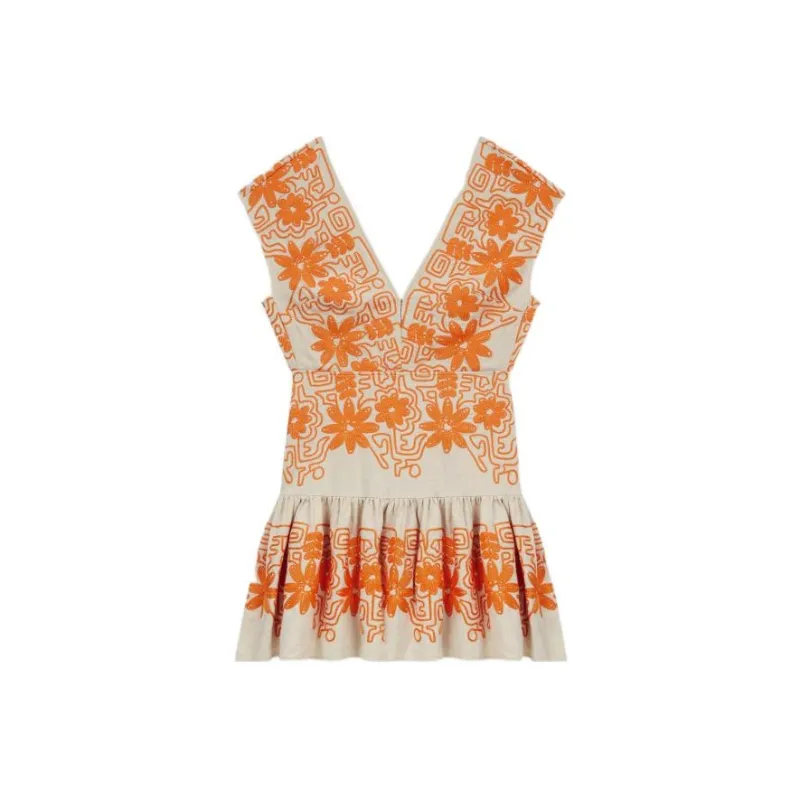 Maje Sleeveless Dresses Women's Orange-0