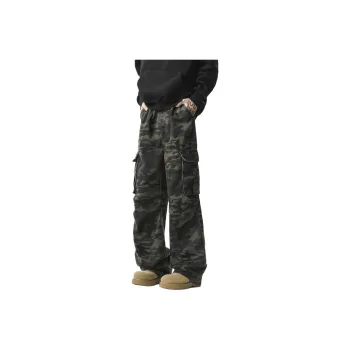 OASISVR Jeans Unisex Camouflage Army Green