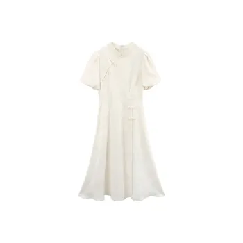 A Paradise For Awakening Short Sleeved Dress Women's Ecru