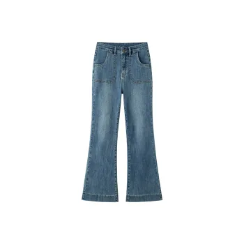 Luqingyi Jeans Women's Blue