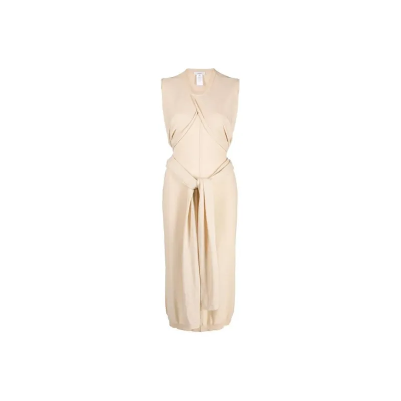 Lemaire Knotted Crewneck Sleeveless Dress-0