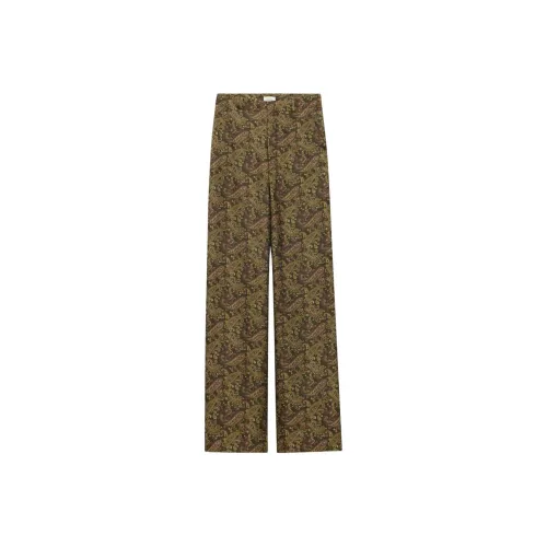 SAINT LAURENT Silk Straight leg Trousers