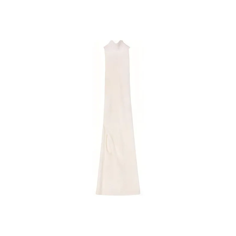 LOEWE Cut Out Knit Dress 'Optic White'-0
