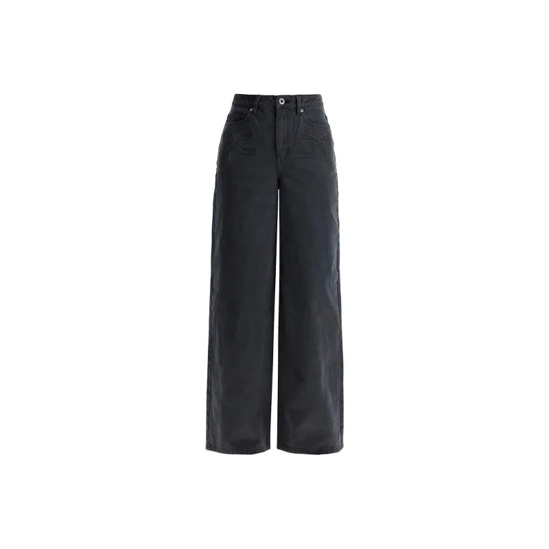 Self portrait Denim Bow Motif Jeans-0