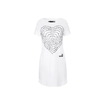 LOVE MOSCHINO Short Sleeved Dresses Women's White