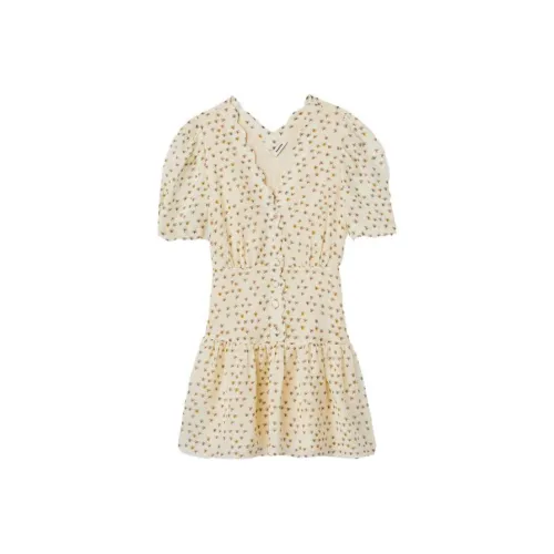 Sandro Short Sleeved Dresses Women's Light Umber