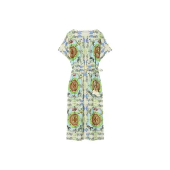 TORY BURCH Short-Sleeved Dresses Women's Mint Green