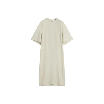 Lanvin Satin Drawstring Waist Dress