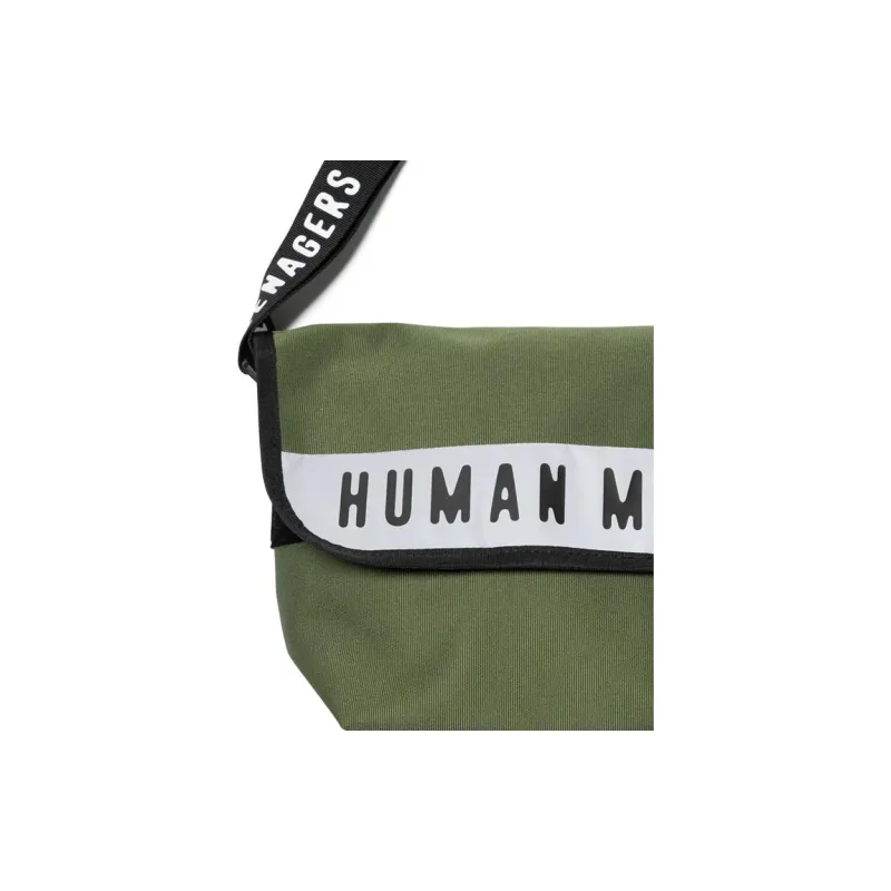 HUMAN MADE Polyester Messenger Bag, Crossbody Bag, Shoulder Bag Medium Size Unisex Olive Umber-3
