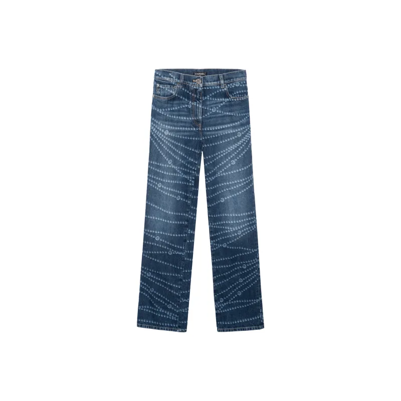 CHANEL Jeans Women's Blue-0
