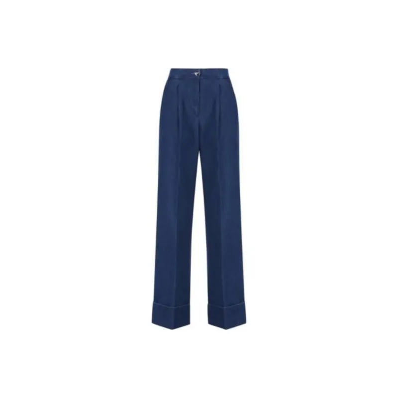 Valentino Button Detailed Straight Leg Jeans-0