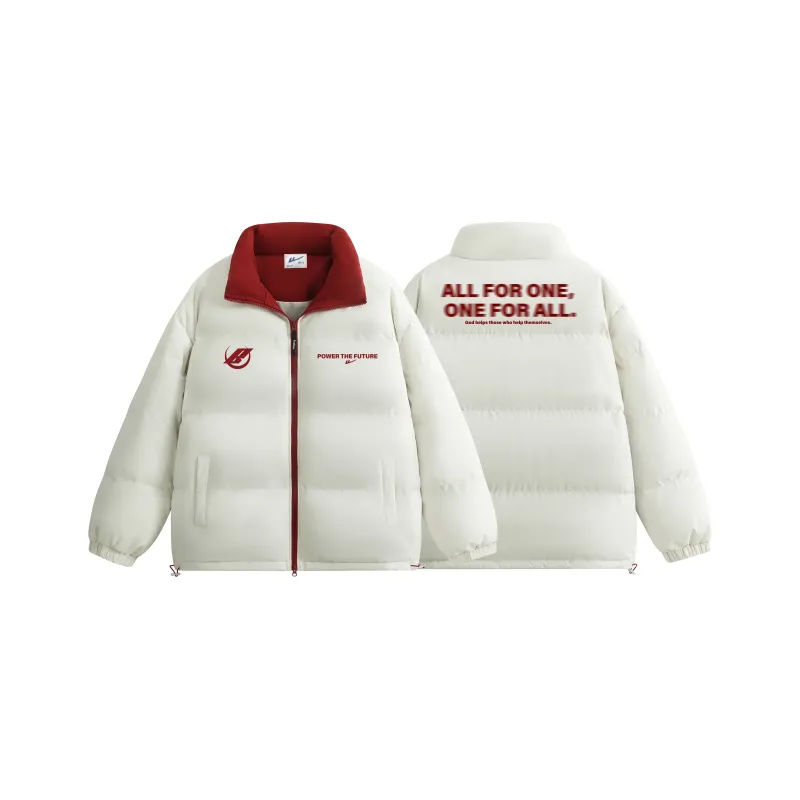 Warrior Ride The Wind Collection Open Ended Smile Collection Puffer Jacket Unisex-7