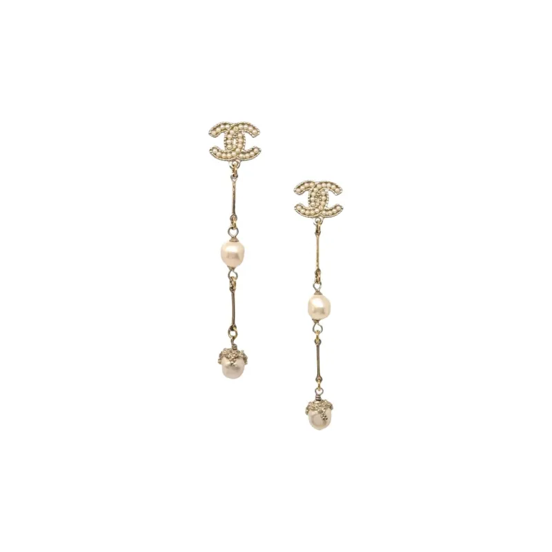 CHANEL 2012 Cc Dangle Earrings-0