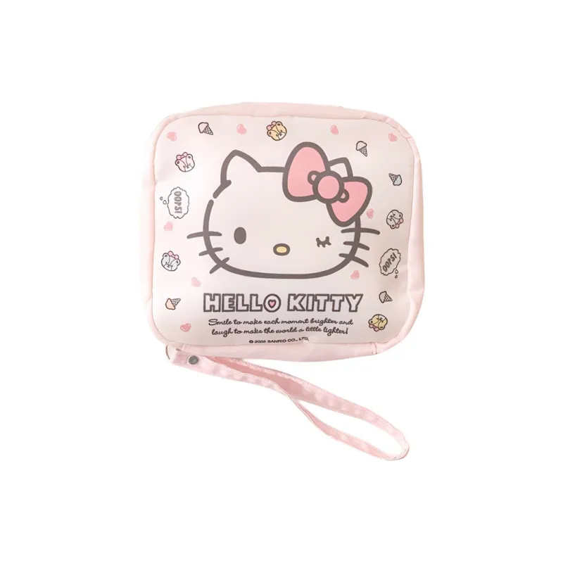 Sanrio Hello Kitty Polyester Makeup Bag Women's Pink-0
