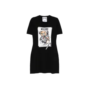 MOSCHINO Graphic Intarsia Dress