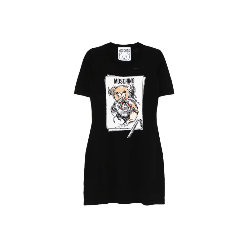 MOSCHINO Graphic Intarsia Dress-0