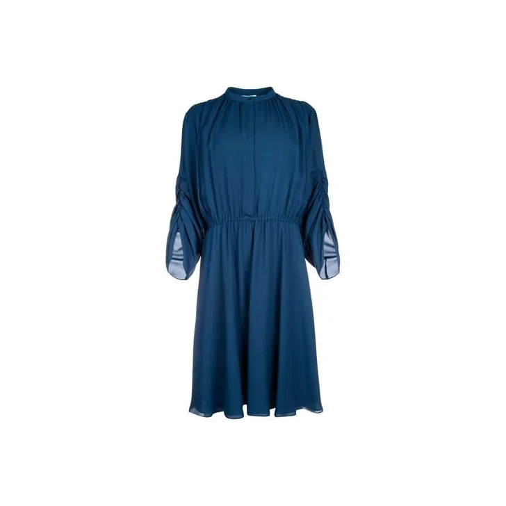 Ferragamo Long-Sleeved Dresses Women's Blue-0