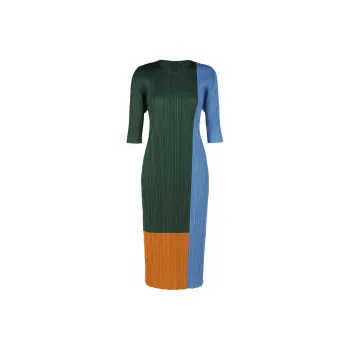 PLEATS PLEASE ISSEY MIYAKE Long-Sleeved Dresses Women's Green