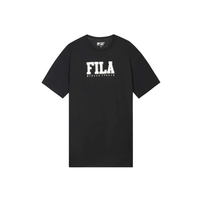 FILA Valentine's Day Collection Short Sleeved Dress Women's Jet Black-0