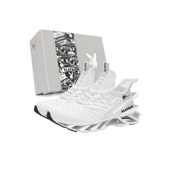 Playboy Running Shoes Men Low Top Black/White