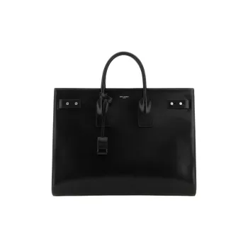 SAINT LAURENT Calfskin Handbag Men's Black
