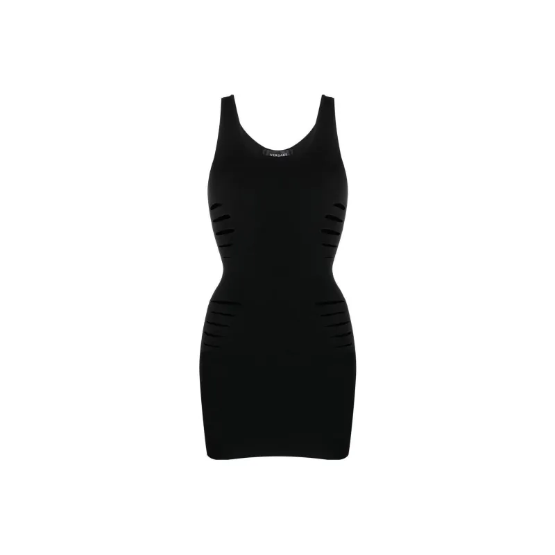 VERSACE SS23 Sleeveless Dress Women's Black-0
