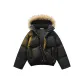 6710 Black[Detachable Fur Collar]