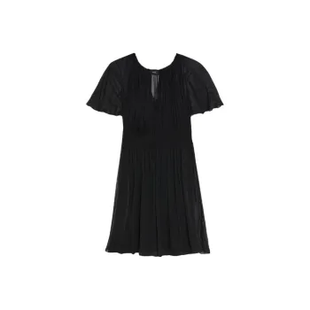THEORY Short-Sleeved Dresses Women's Black