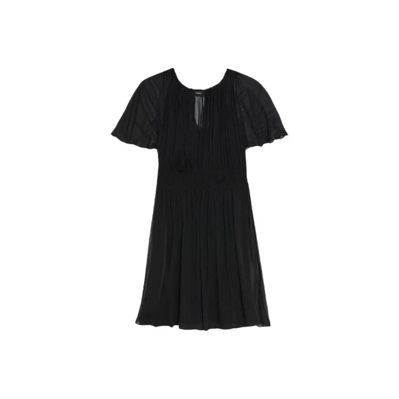 THEORY Short-Sleeved Dresses Women's Black-0