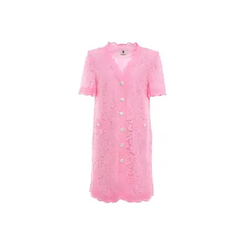 BESIONIA SS24 Short Sleeved Dresses Women's Pink