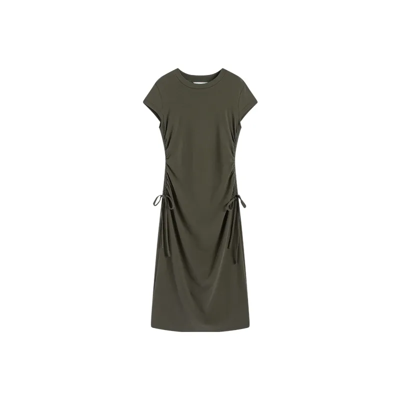 Famanxuan Short Sleeved Dress Women's Wind Pine-0