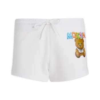 MOSCHINO Teddy Bear Printed Drawstring Shorts