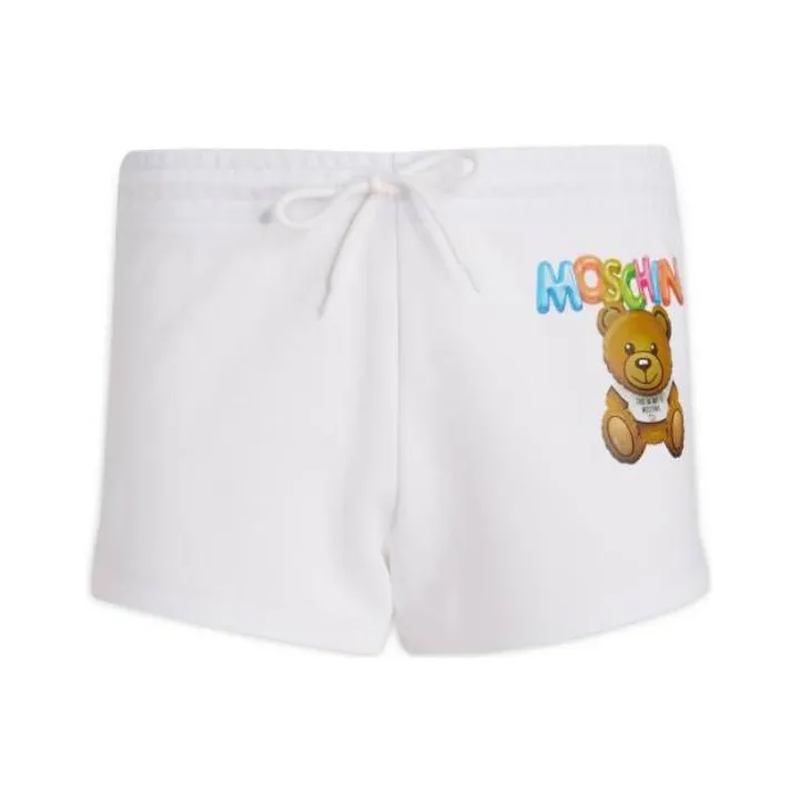 MOSCHINO Teddy Bear Printed Drawstring Shorts-0