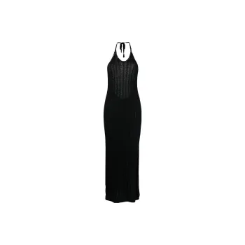 GANNI Slip Dresses Women's Black