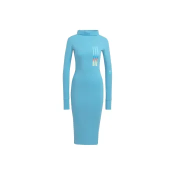 Adidas Long Sleeved Dresses Women's Sky Blue