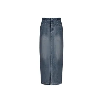 THE SEA LIFE Denim Long Skirt Women's Vintage Blue