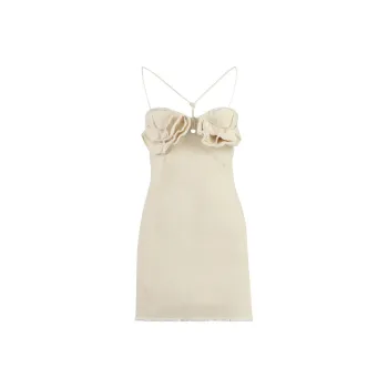 Jacquemus Frayed Mini Halter Dress