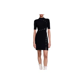 Maje Short Sleeved Dresses Women's Black