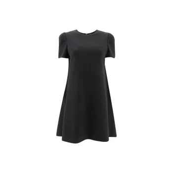 Alexander McQueen Short Sleeved Dresses Women's Black