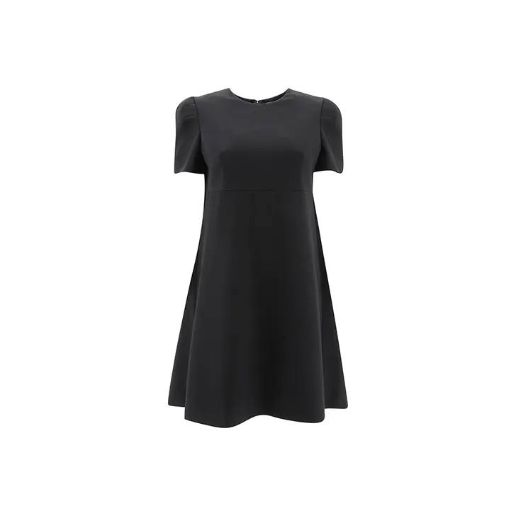 Alexander McQueen Short Sleeved Dresses Women's Black-0